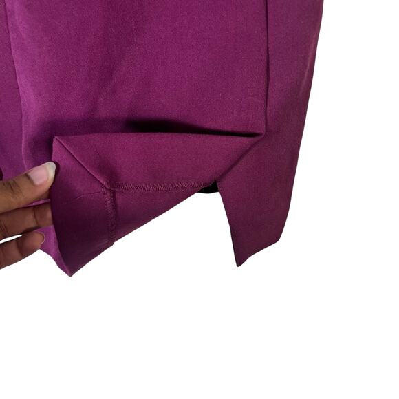 NWT Banana Republic Button Front Sheath Dress Womens 00P Burgundy Career Chic - Picture 5 of 7